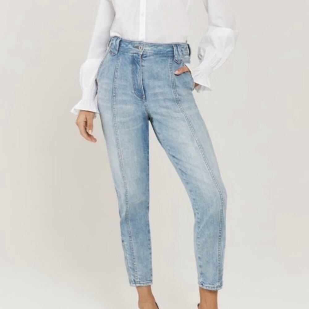 NWT Something Navy Roxie Snap Denim Jeans